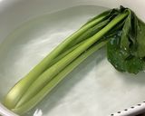 小松菜と豆腐のみそ炒め作り方1写真