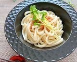 市販のソースで簡単★たらこうどん作り方2写真