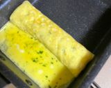 青のりと芝エビのだし巻き卵作り方4写真