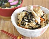 きのことひじきの炊き込みご飯作り方6写真