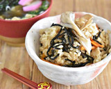 きのことひじきの炊き込みご飯作り方6写真