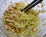 食物繊維不足対策！たっぷりキャベツ+大豆作り方2写真