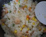 炊飯器でエビピラフ作り方3写真