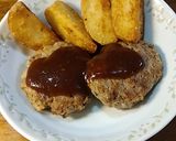かさまし節約卵不使用！椎茸と大豆ミートハンバーグ作り方12写真