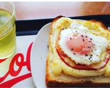 我が家のハムエッグマヨパン🍞🍳作り方6写真