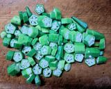 簡単オクラと レタス えのきの 白だしスープ♪作り方4写真