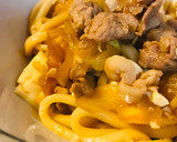 豚こまぎれ肉＆玉ネギのあまから焼きうどん作り方4写真