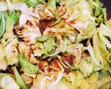 鬼旨🔥豚こまと春キャベツの辛味噌炒め作り方6写真