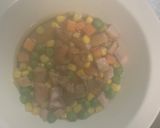 全てレンジ梅照りクリーム味オムライス弁当作り方3写真