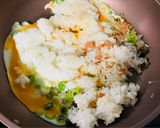 お昼ご飯にも!香ばしくてパラパラ炒飯♡鮭と卵ねぎ作り方4写真