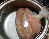 鶏ムネ肉のチキンハムサンド作り方1写真