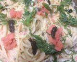 海苔の佃煮香る和風明太子パスタ作り方5写真