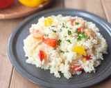 炊飯器で簡単♪パプリカと海老のピラフ作り方5写真