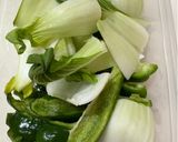 鶏胸肉とピーマン青梗菜の梅和風炒め作り方2写真