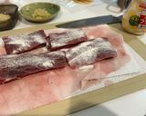 本まぐろの血合い　ステーキ作り方2写真