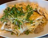 からしマヨ炒め舞茸と明太子の混ぜパスタ作り方5写真