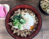 甘酒みそ風味の鶏そぼろ丼作り方5写真