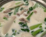 白だしでコク旨♡カブのミルク味噌スープ作り方3写真