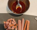 ウインナー丼作り方1写真
