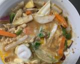 お一人様野菜たっぷり梅すき焼き味親子丼作り方16写真