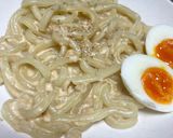 しゃけみそクリームうどん作り方4写真