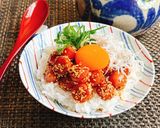 ポキポキウィンナーとしらすのぶっかけ丼作り方3写真
