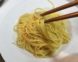 ワンパンお皿で作る簡単美味しい明太パスタ作り方3写真