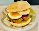 液体ソースのみで絶品!カレーバーガー作り方15写真