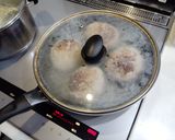 半熟玉子丸ごと入ったハンバーグ作り方6写真