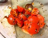 トマトのはちみつラー油和え作り方4写真