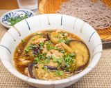 茄子と豚肉のつけ蕎麦作り方8写真