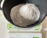 卵不要⭐︎レンジ3分⭐︎米粉チョコむしぱん作り方1写真