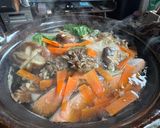 秋が旬！ほっこりキノコとシャケの簡単鍋作り方5写真