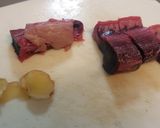 マグロの血合いしぐれ煮作り方1写真