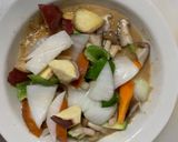 お一人様洋風梅味噌味根菜たっぷり野菜炒作り方14写真