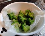 ブロッコリーの塩昆布 鰹節和え作り方1写真