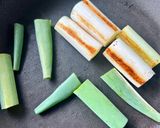子持ちカレイと焼きねぎの煮付け作り方6写真