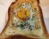 目玉焼きトースト作り方3写真