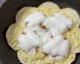 餃子の皮の花びらチョコマシュマロピッツァ作り方6写真