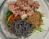 豆苗サラダ(味変付き)作り方5写真