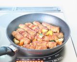 【絹揚げの豚巻き（バルサミコソース）】作り方5写真