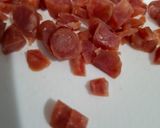 サラミいり水餃子スープ作り方1写真