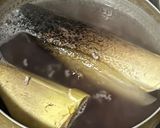鍋に入りきらないタケノコの下茹で作り方1写真