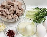 超カンタン! モツのスタミナ丼ぶり作り方1写真