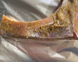 マグロのカマ　スパイシー炭火焼き作り方1写真