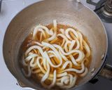 鶏そぼろ月見うどん作り方5写真