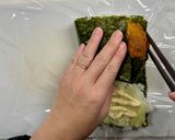 たたむだけ★簡単フライドチキンおにぎらず作り方6写真