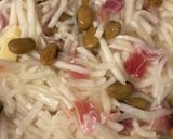 カブと納豆と生ハムとチーズのサラダ作り方4写真