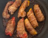 簡単♪パプリカの肉巻き／照り焼き風作り方5写真