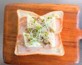 クリームチーズとベーコンのトースト作り方5写真